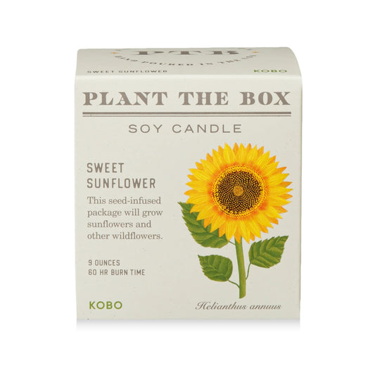 Plant the Box- Sweet Sunflower Candle